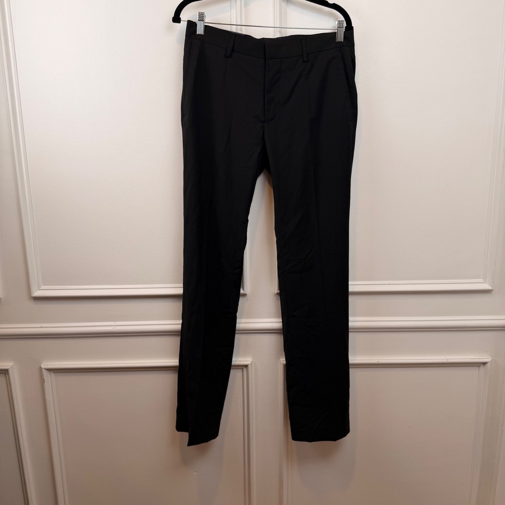 H&M Mens Slim Fit Dress Pants Black Trousers‎ US 32R New With Tags